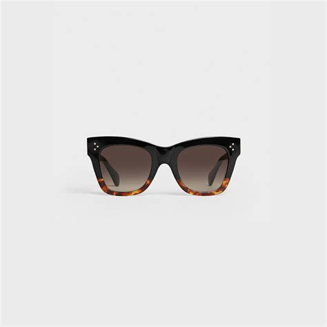 celine s004 sunglasses black|Celine CAT EYE S004 SUNGLASSES IN ACETATE BLACK / .